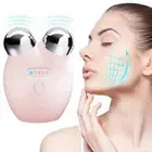 EMS Face Roller Microcurrent Face Lift Double Chin Remover Jaw Line V Shape Faci