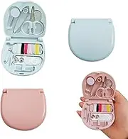 2 Pack Mini Travel Sewing Kit - Portable Heart-Shaped Box