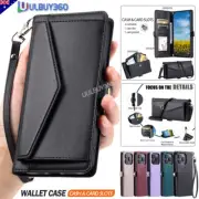 For iPhone 16 15 14 13 12 11 Pro Max XR 8 Case Luxury Wallet Leather Flip Cover