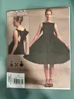 Vogue V1102 Andrea Katzobjects (14-20) LBD Bow Dress Sewing Pattern Uncut