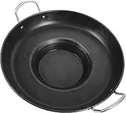 Frying Pan Concave Skillet Multi Use Non Stick Cooking Pan for Home Commercial Use Design Safe Scald Handle for Grilling Frying