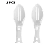 Fish Scaler Skin Brush Scraping Fishing Brush Fast Remove Fish knife Cleaning Peeler Scaler Scraper Remove the Scales Gadget - White