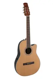 Ovation Applause AB24CC-4S E-Acoustic Classical Guitar Mid Cutaway Nylon Satin