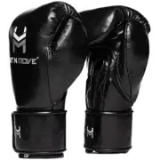 Hit N Move Horse Hair Black Boxing Gloves