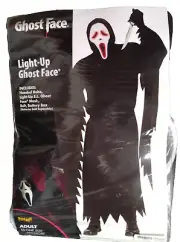 Light Up Ghost Face Costume one Size fits most Adult
