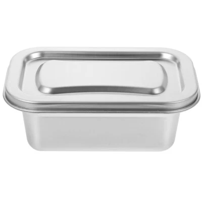 Ice Cream Storage Food Box Travel Icecream Tin Bucket Keeper Container Metal