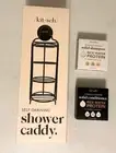 Kitsch Self-Draining Shower Caddy Suction Cup Rust Proof Holder with 2 Bar Soap