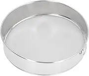 Flour Sifter, Round Flour Sieve Strainer with 80 Mesh Premium Rustproof Stainless Steel Fine Mesh for Baking 8 Inch Diameter X 2 Inch High