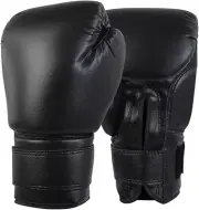 Custom Boxing Gloves Black Genuine Matte Cowhide Leather MMA Sparring Gloves