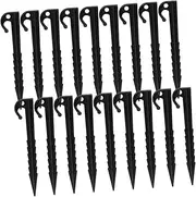 ifundom 40Pcs Plastic Tent Stakes Lightweight Windproof Pegs for Camping Beach Durable and Easy to Carry for Outdoor Activities and Tent Fixing