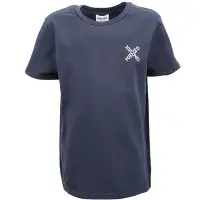 在飛比找Yahoo奇摩購物中心優惠-KENZO Sport 童裝 交叉字母深藍色彈性棉短袖TEE