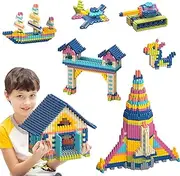 800PCS Kids Building Blocks Construction Toy - Learning Playset STEM Educational Kit Child Branin Development Preschool Kindergarten Toy