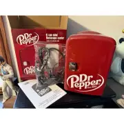 Brand New Dr. Pepper 6 Can Mini Beverage Center Fridge Refrigerator