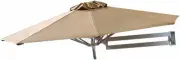 YGR Wall-Mounted Aluminum Pole Sun Shade&Uv-Proof Outdoor Umbrella Garden Ter...