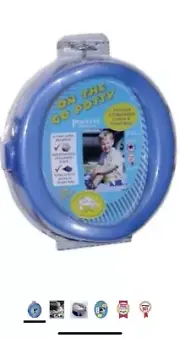 On The Go Potty Potette Portable Potty 18+months New Blue