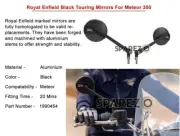 Genuine Royal Enfield Touring Mirror Pair For Classic Reborn & Meteor 350 (for: Royal Enfield)