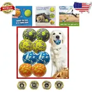 Durable & Colorful ETPU Dog Balls - Perfect for Fetch, Swimming & Play, 8 Balls