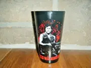 AMC THE WALKING DEAD DARYL PINT BLACK GLASS 16 OZ COOL BLOOD SPLATTER RED RARE!!