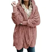 Women's Fleece Jacket Sherpa Jacket Teddy Coat Outdoor Street Daily Fall Winter Coat Regular Fit Windproof Warm Comtemporary Stylish Plush Jacket Long Sleeve P