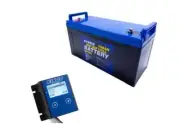 Adventure Kings 138Ah AGM Deep Cycle Battery + 12V Battery Monitor Easy Install