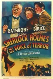 SHERLOCK HOLMES AND THE VOICE OF TERROR Movie POSTER 27 x 40 Basil Rathbone, A