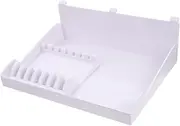 Healeved Professional Hairdressing Tools Holder Multi Function Shear Rack for Combs and Scissors Durable Material for Salon Organization and Countertop Stability