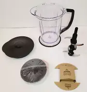 Ninja QB1004 Master Prep Pro Blender 48 oz Pitcher W/ Blade & Lids - NO BLENDER