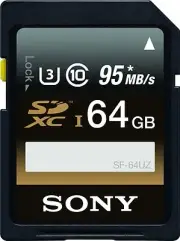 Sony 64GB FS AX100 XAVC S U3 SD card for Sony AX700 AX53 AX33 video