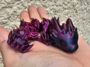 Articulated Mini Baby Dragon, Flexi Fidget Toy, 3D Printed