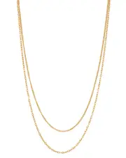 Zoe Chicco 14K Yellow Gold Double Chain Necklace, 20