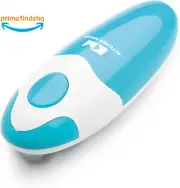 Auto Electric Can Opener a Simple Press of Button Automatic Hands Free Sky Blue