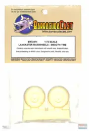 BARBR72414 1:72 BarracudaCast Lancaster Main Wheels Smooth Tire