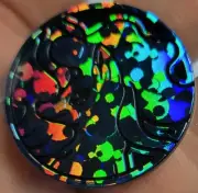 Alolan Ninetales Rainbow / Blue Bubble Holo Pokemon TCG Collectors Flip Coin