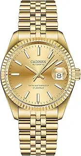FINNIAN CADISEN Automatik Uhr Herren Mechanische 38MM Saphirglas Und Edelstahlarmband Automatikuhr