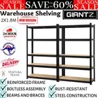 2x Giantz 1.8M Garage Shelving Storage Rack Warehouse Storage Racking Unit New