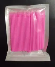 Dental Swabs Microbrush Disposable Applicators Tips Micro Brush Cleaning Pink