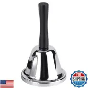 MROCO Loud Hand Bell, Silver Steel Hand Bells for Adults, Dinner Bells for In