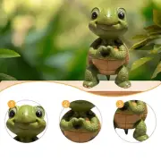Garden Turtle Statue Desk Collection Figurine for Indoor Outside Patio Porch