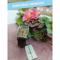 在飛比找蝦皮購物優惠-近全新 EMPORIO ARMANI 手錶 男士 石英 方形