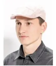 Stetson Mens Medison Linen Stripe Flat Cap Ivy Golf - Red