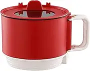 Ramen Cooking Pot – Rapid Electric Rice Boiler, Small Kitchen Appliance for Noodles Soups | Travel Friendly Cooking Pots for Students, Personal Hot Pot with Lid, Dorm Room Meal Prep