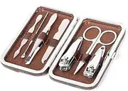 AVDIP Manicure Set, Luxury Manicure 7 In 1 Professional Pedicure Set, Nail Clippers Kit, Nail Care Tools with Luxurious Travel Case, Best Gifts For Women Girl