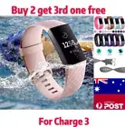 Fitbit Charge 3 4 Silicone Watch Wrist Sports Band Strap Wristband Replacement