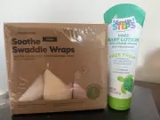 Bundle- Gentle Steps Lotion & KeaBabies Swaddle Sleep Sacks w/ Zipper 3-Pack NB