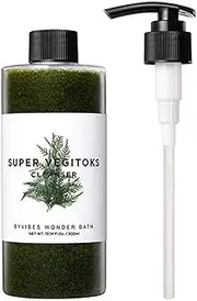 Wonder Bath Super Vegitoks Cleanser 300ml O2 Bubble Cleansing Makeup Remover (Pump + Cleanser)
