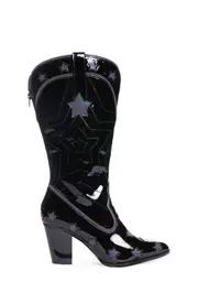 [Y.R.U.] Black Star Space Cowgirl Boots
