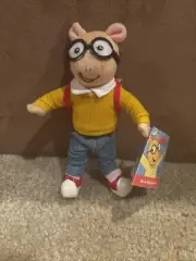 Vintage 2002 Marc Brown 8” Arthur Aardvark Plush Children Show Crocodile Creek
