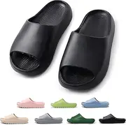 [sharllen] Cloud Slides for Kids，Boys Girls Home House Pillow Slippers Comfy Toddler Kids Cloud Cushion Slide Sandals for Indoor Outdoor Slip on Shoes