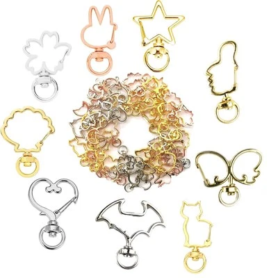 81 pcs Spring Snap Keychain Clip, Swivel Lobster Clasp Metal Swivel Clip Snap...