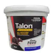 Talon Wax Blocks 1Kg Rat Mouse Killer Bait One Feed